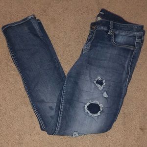 Maurices Ripped Patch Skinny Jeans Womens Large